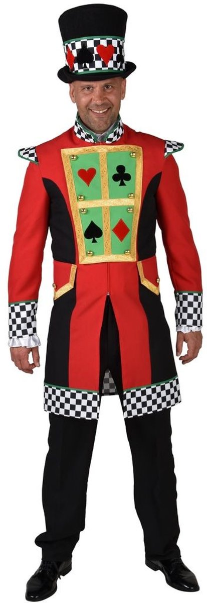 Goochelaar Kostuum | Poker Tafel Kaartspel Gok Jas Man | XXL | Carnaval kostuum | Verkleedkleding